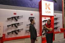 The Kalashnikov USA booth at SHOT Show on Wednesday, Jan. 23, 2019. (Las Vegas Review-Journal)