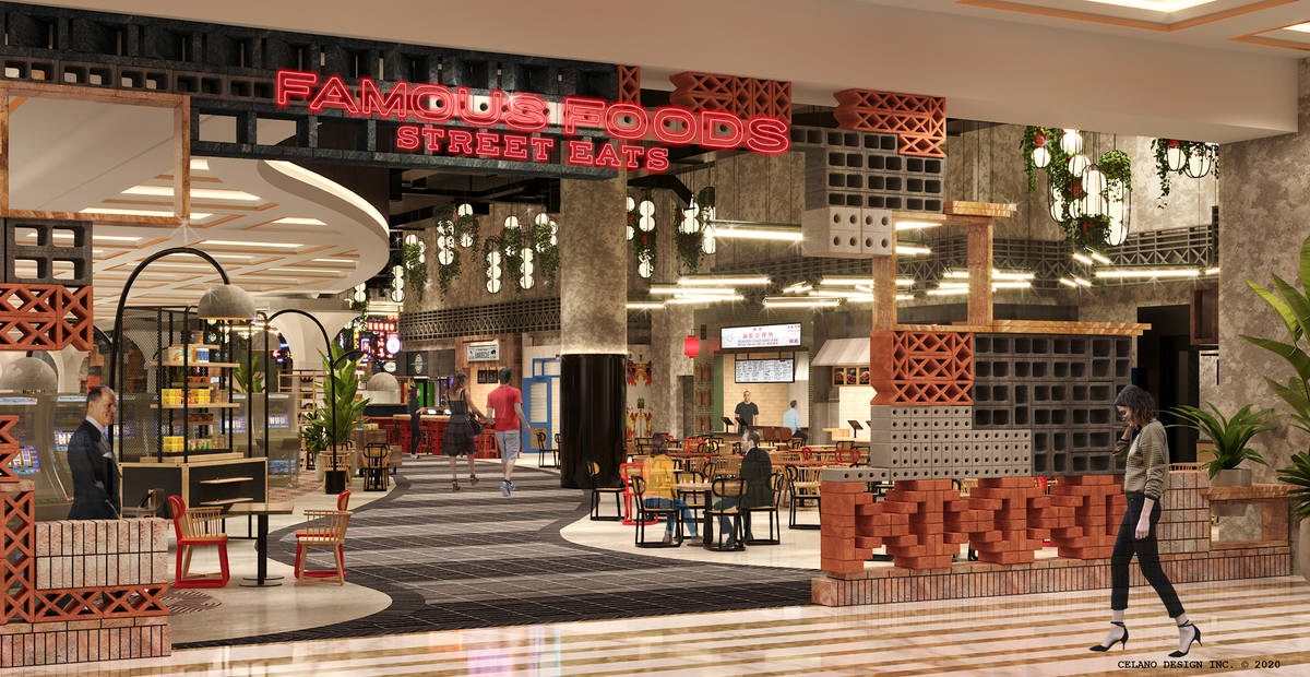 An artist's rendering of the entrance to Resorts World's Famous Foods Street Eats. (Resorts World)