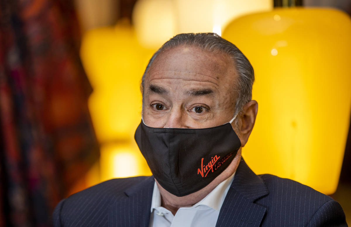 Richard ÒBozÓ Bosworth, President and CEO of Virgin Hotels Las Vegas speaks about the ...