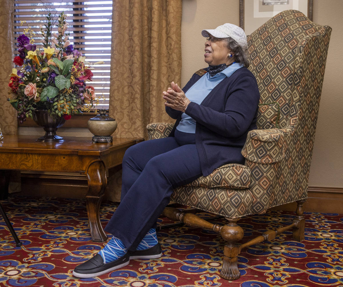 Resident Carolyn Booker, the mother of U.S. Sen. Cory Booker, D-N.J., attends a special event c ...