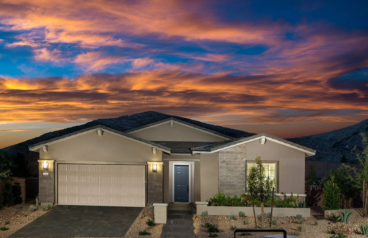 Woodside Homes offers the Varenna floor plan at Lake Las Vegas. (Woodside Homes)