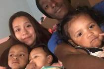 Kashif Brown, top right, is pictured with his wife, Jenifer, and their three children. (Courtes ...