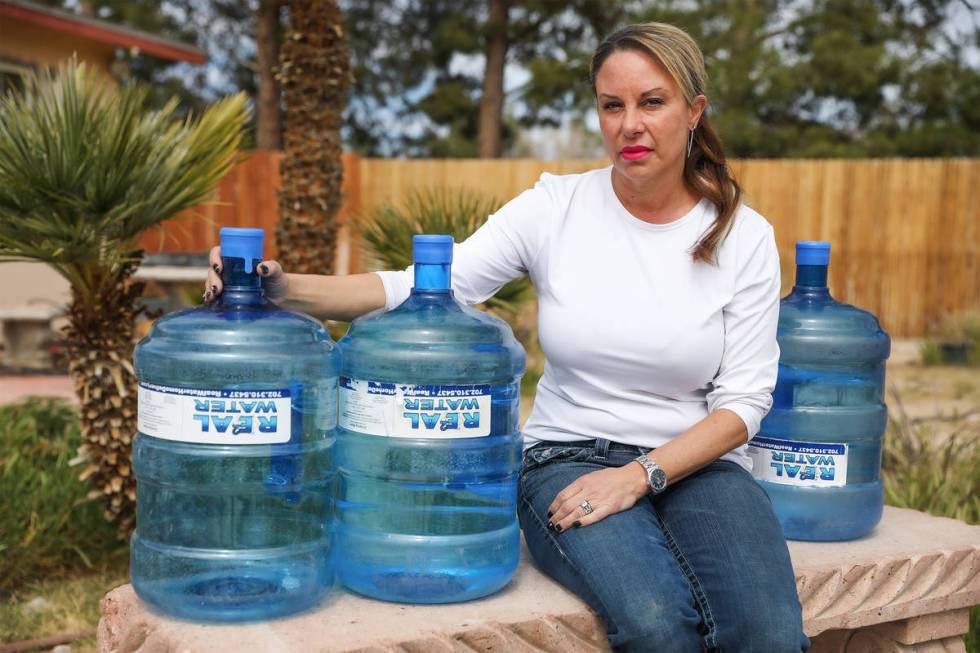 Tina Hartshorn, at her home in Las Vegas, Thursday, March 18, 2021. (Rachel Aston/Las Vegas Rev ...