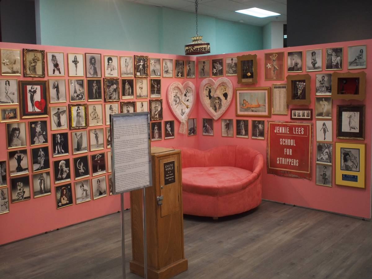 A look at the exhibit space at the Burlesque Hall of Fame. (Burlesque Hall of Fame)