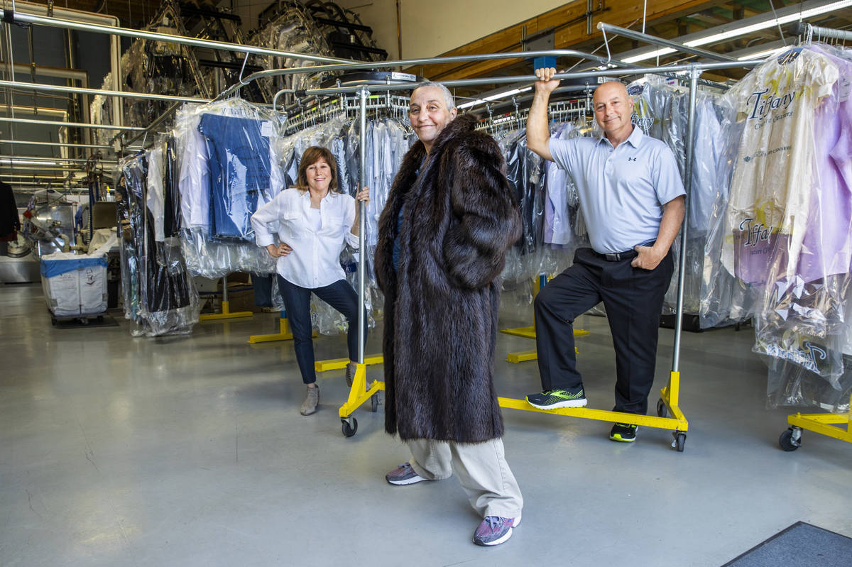 Driver Joann Matarazzo, center, with Tiffany Cleaners owners Judy, left, and Dan Del Rossi at t ...
