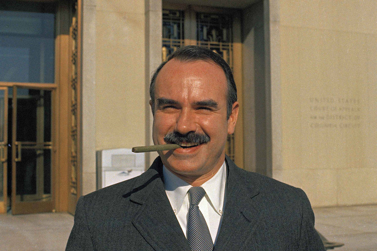 Undated photo of G. Gordon Liddy in Washington, D.C. (AP Photo)