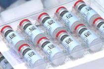 Vials of the Janssen COVID-19 vaccine, a one-dose COVID-19 vaccine from Johnson & Johnson. (Joh ...