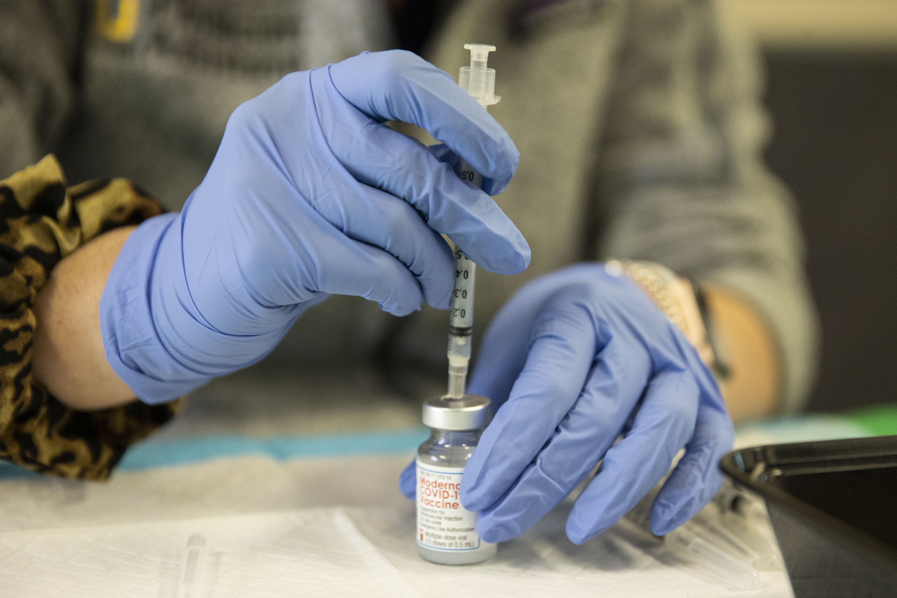 About 1/3 of adult Nevadans received at least 1 injection of the COVID-19 vaccine