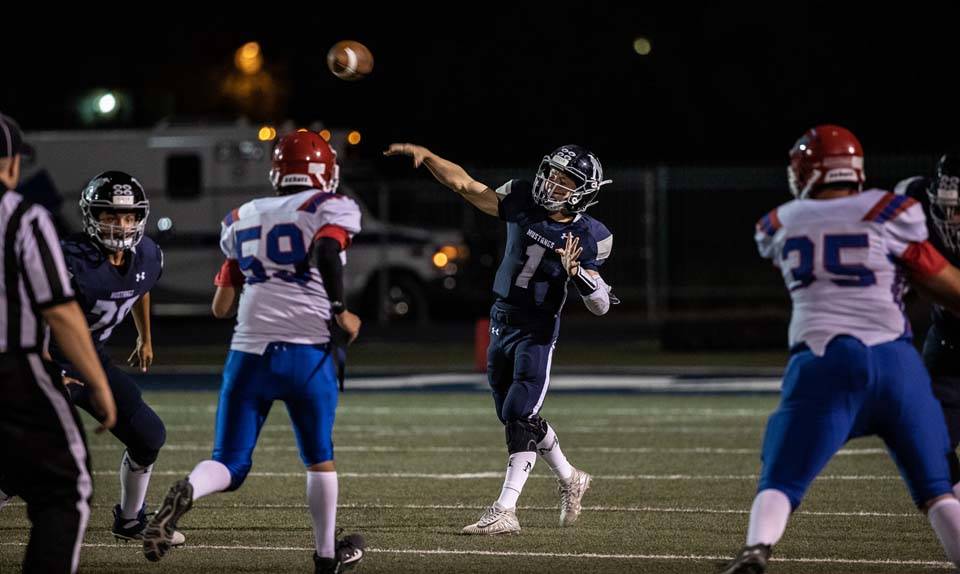 The Meadows quarterback Mick Corrigan is one of three seniors that have helped the Mustangs to ...