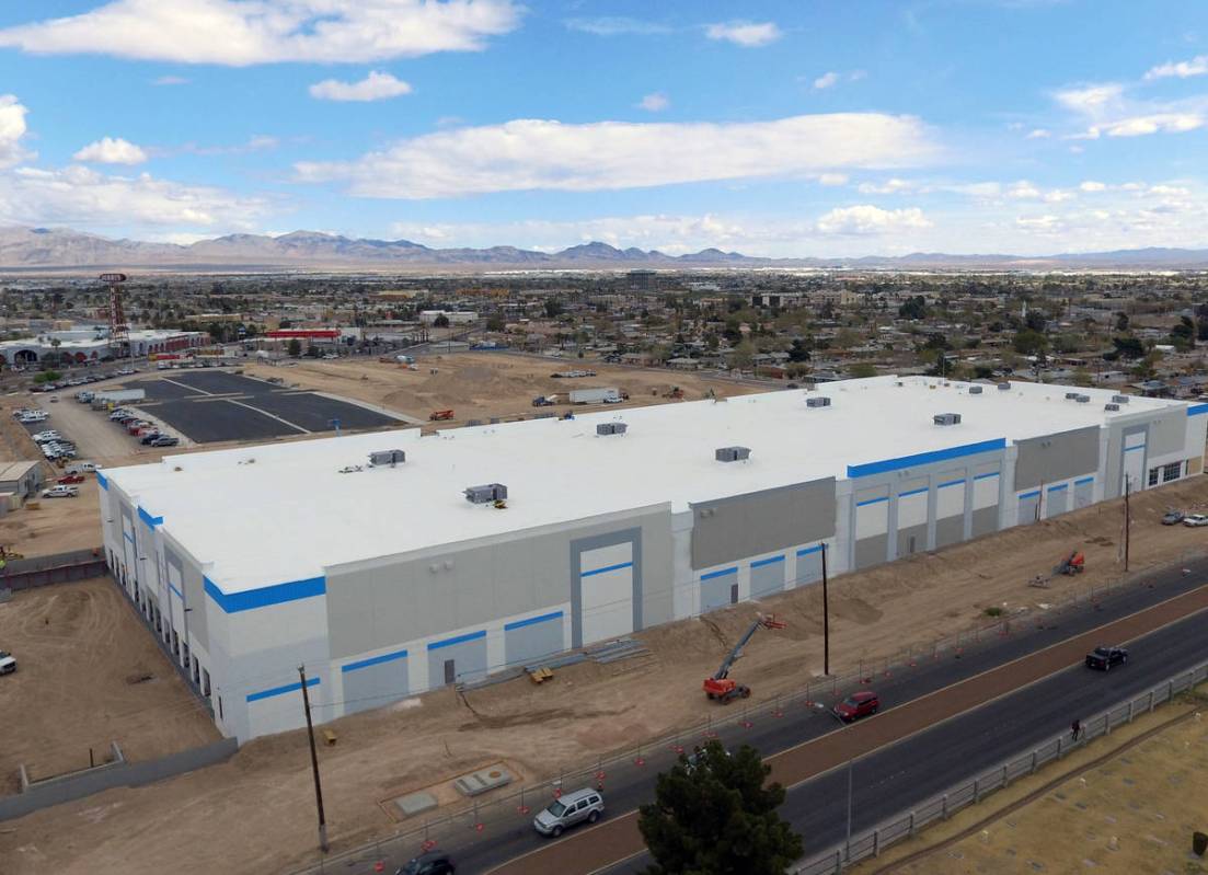 An industrial project on 650 E Owens Ave., photographed on Tuesday, March 23, 2021, in North La ...