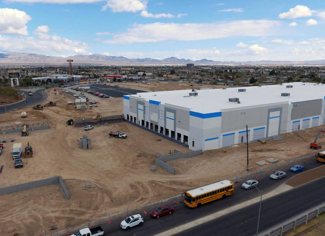 An industrial project on 650 E Owens Ave., photographed on Tuesday, March 23, 2021, in North La ...
