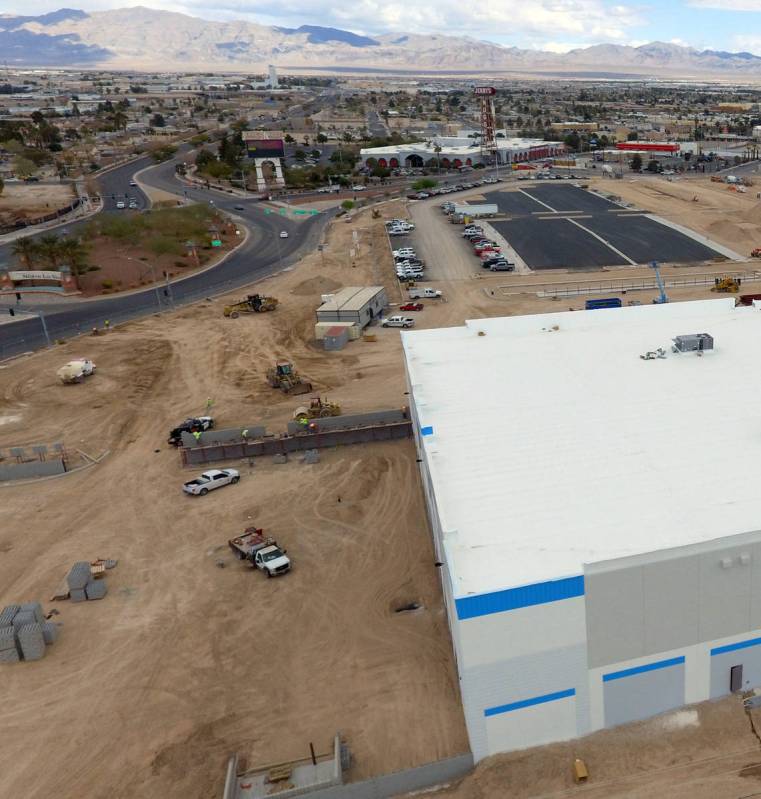 An industrial project on 650 E Owens Ave., photographed on Tuesday, March 23, 2021, in North La ...