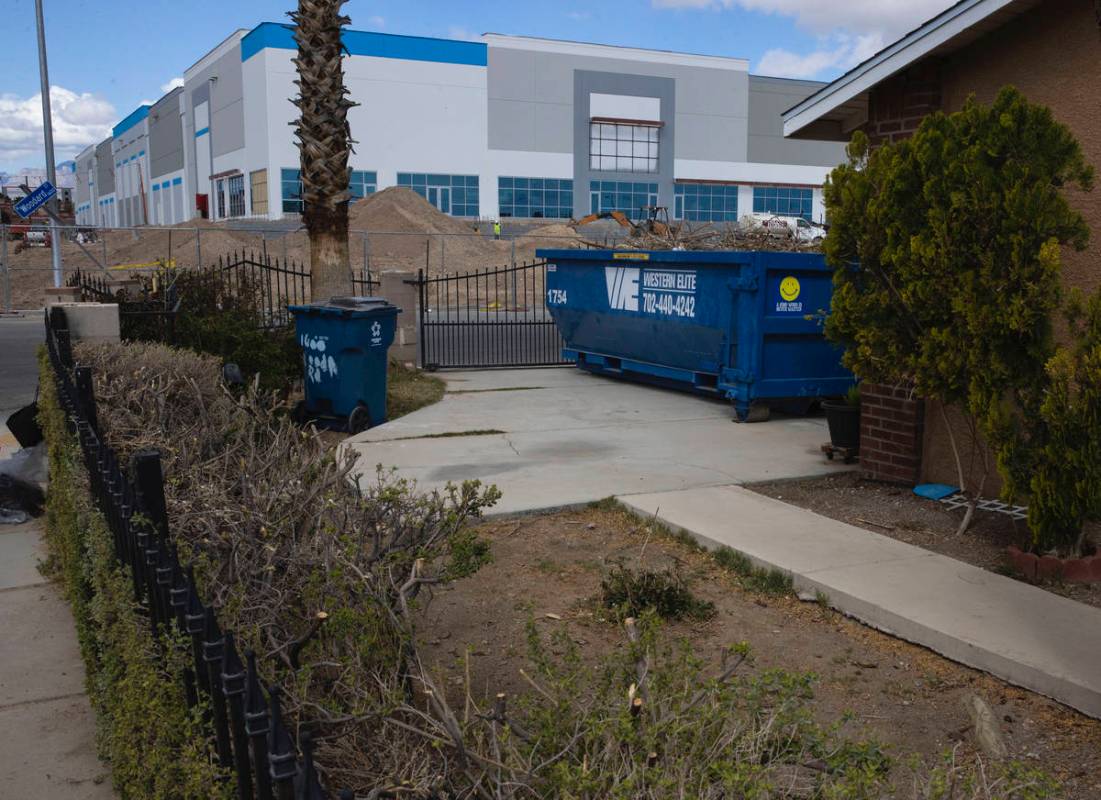 An industrial project on 650 E Owens Ave., photographed on Tuesday, March 23, 2021, in North La ...