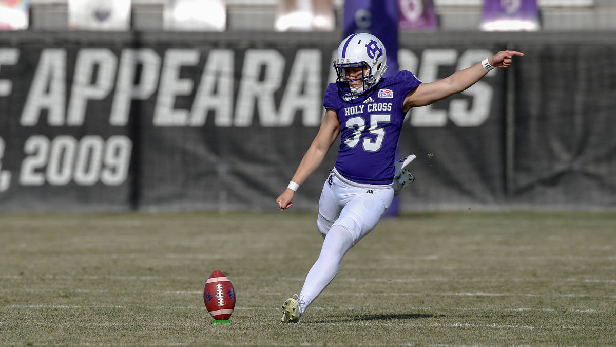 Bishop Gorman High kicker Derek Ng kicked a Holy Cross record 51-yard field goal in the Crusade ...