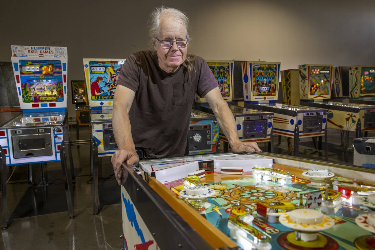 Pinball Hall of Fame owner Tim Arnold bought his first machine in 1972. (L.E. Baskow/Las Vegas ...