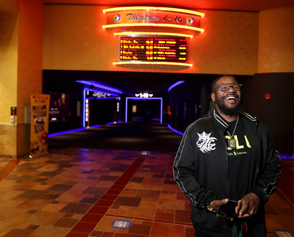 Anthony Wynn of Warner Robins, Ga. is first in line at Regal theaters