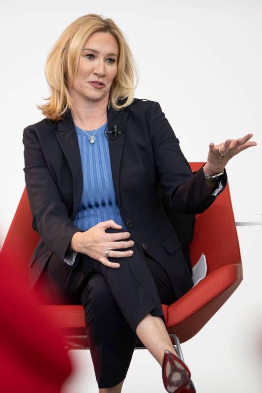 Chandra Allison, from left, regional vice president of sale and marketing at the Venetian Resor ...