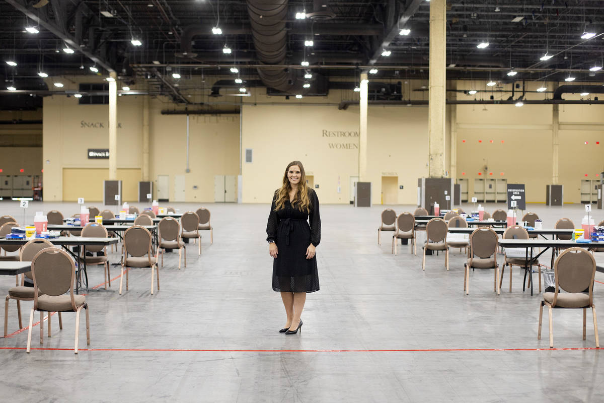 Ashley Eddy, senior vice president and legal counsel for MGM Resorts International, at MGM's ne ...