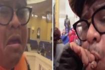 A photo from surveillance video shows Ronald Sandlin smoking what authorities believe was marij ...