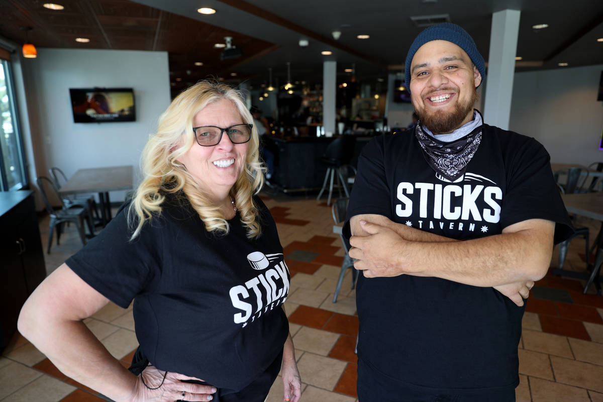 Co-owners Jordan Camacho and his mother/business partner Robin Camacho opened Sticks Tavern on ...