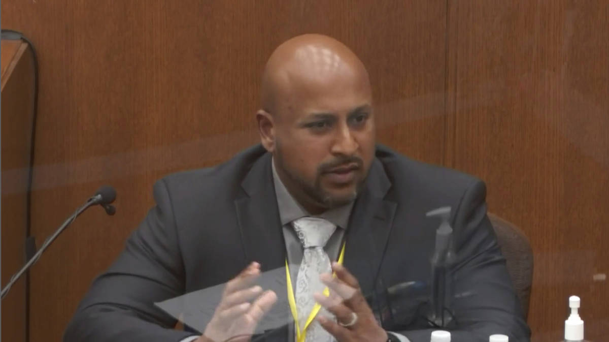 In this image from video, witness Senior Special Agent James Reyerson of the Minnesota Bureau o ...