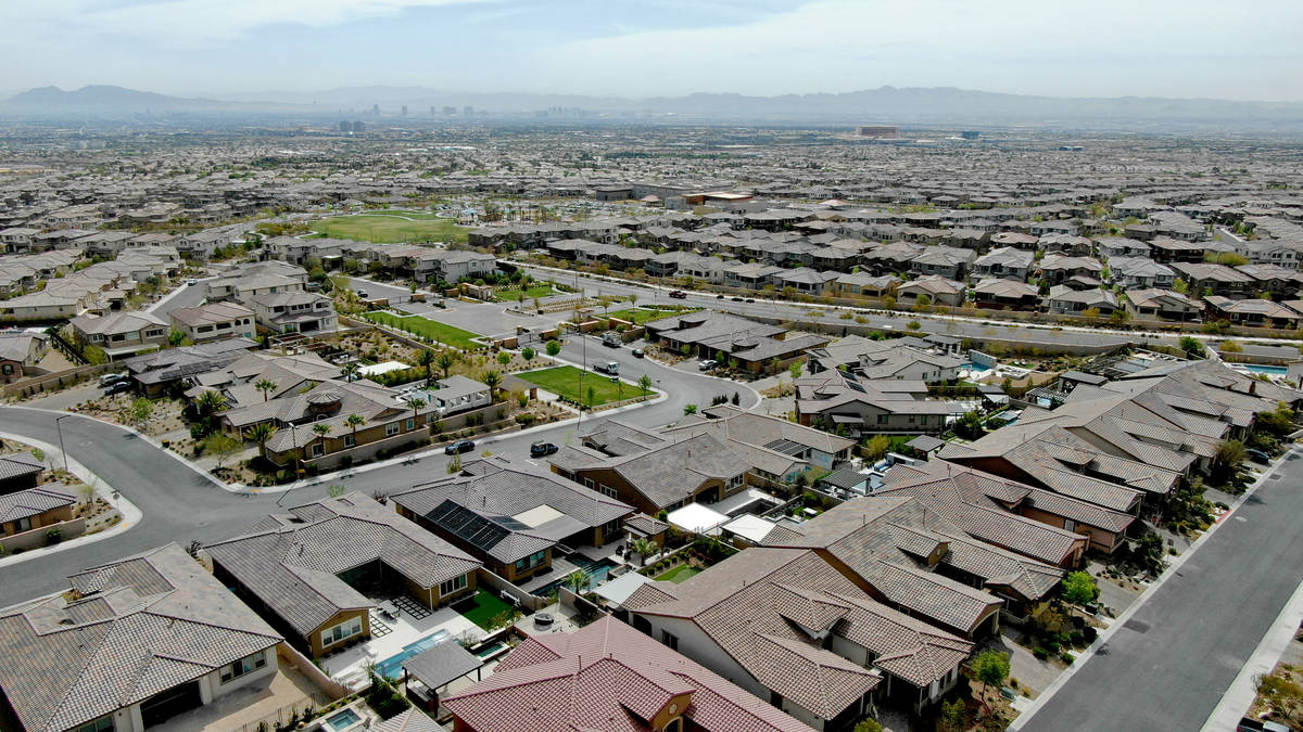 An aerial view of housing developments near Far Hills Avenue and the 215 Beltway in the Summerl ...