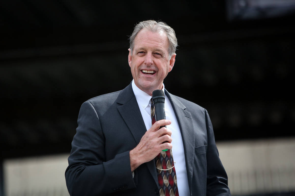 Mayor of North Las Vegas John Jay Lee, seen in 2019. Lee is rumored to be considering a run for ...