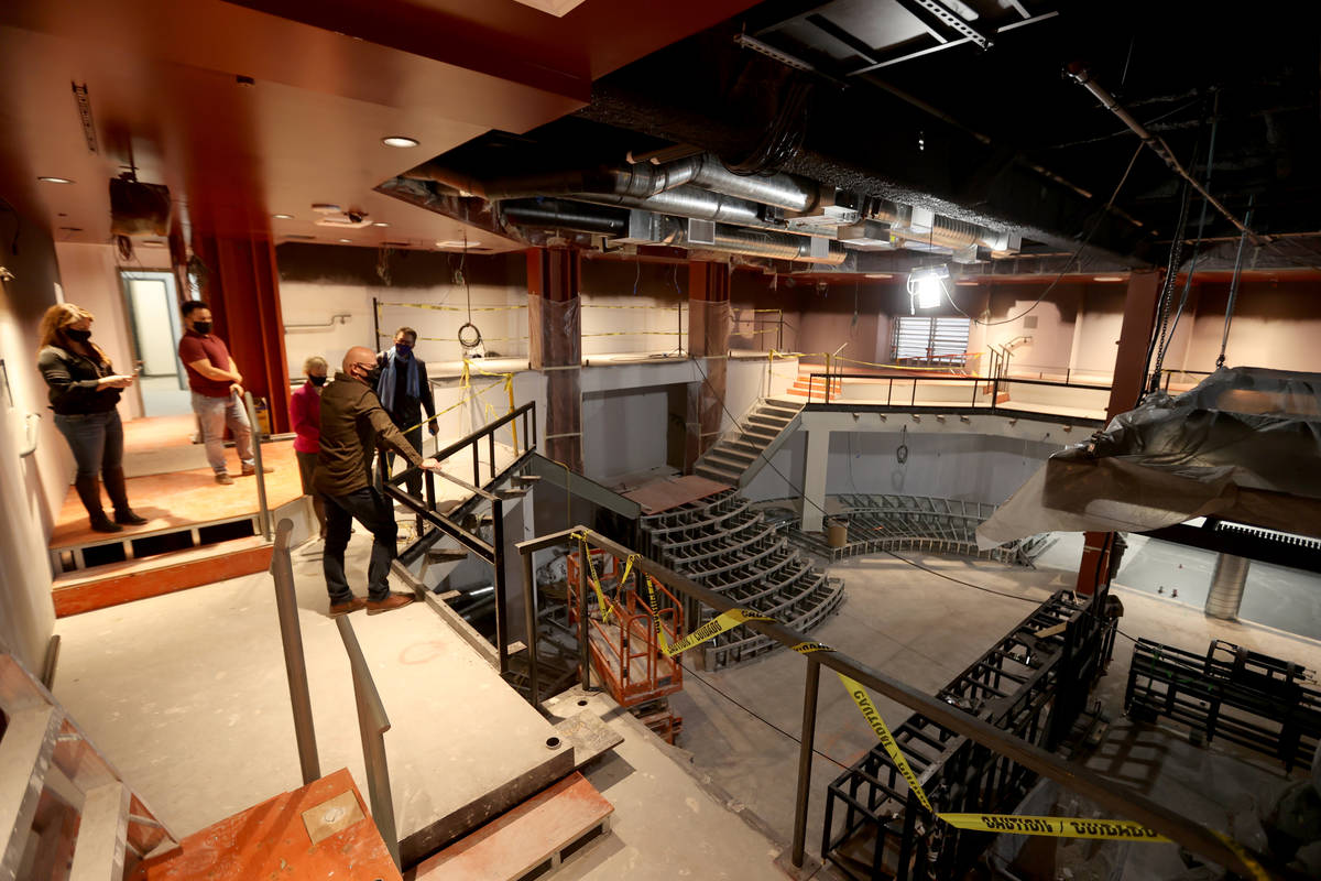 Magic Mike Live Theater under construction at Sahara Las Vegas Wednesday, March 10, 2021. &quot ...