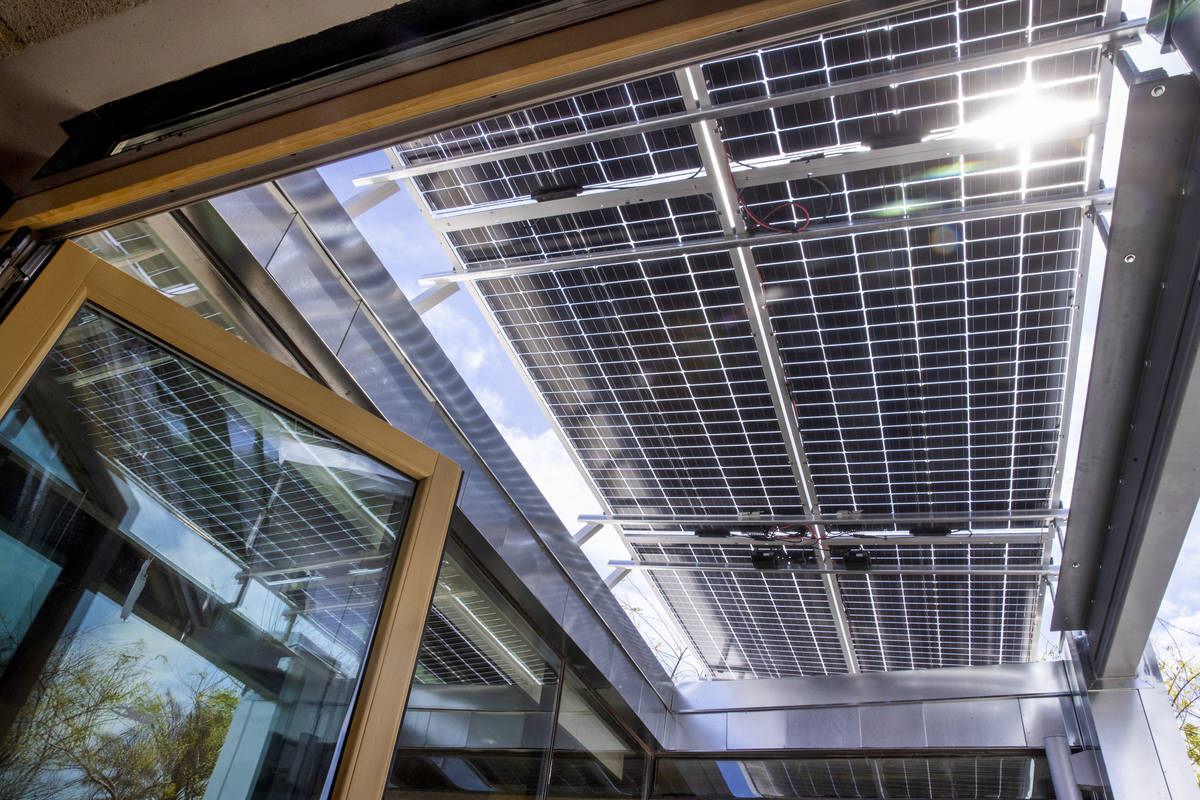 Full roof solar panels are one of the special features as a UNLV team readies to compete next w ...