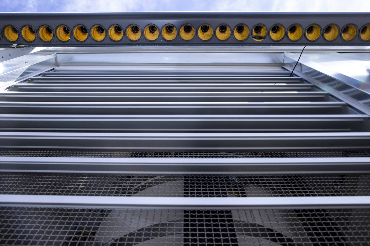 Ventilation of the electrical components are one of the special features as a UNLV team readies ...