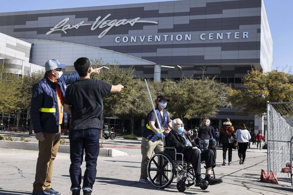 The Las Vegas Convention Center COVID-19 vaccine clinic was not