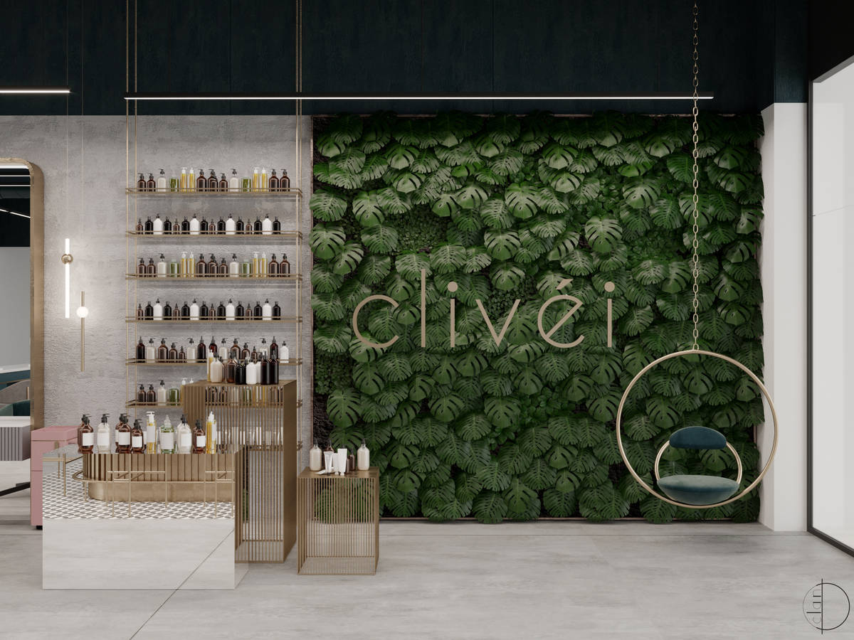A rendering of the Clivéi Beauty Salon location planned to open this summer at Resorts World L ...