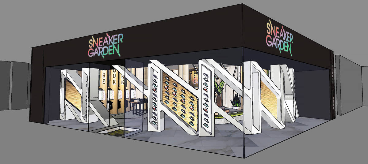 A rendering of the Sneaker Garden location planned to open this summer at Resorts World Las Veg ...