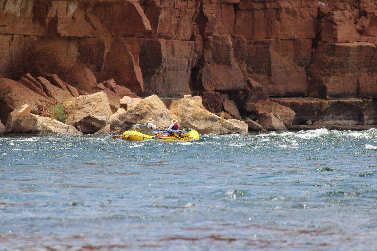 Lees Ferry is the launching place for rafters heading down the Colorado River through the Grand ...