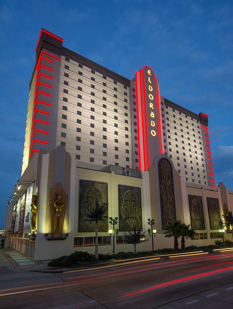 The exterior of the Eldorado Resort Casino Shreveport in Louisiana. (Courtesy, Bally's Corp.)