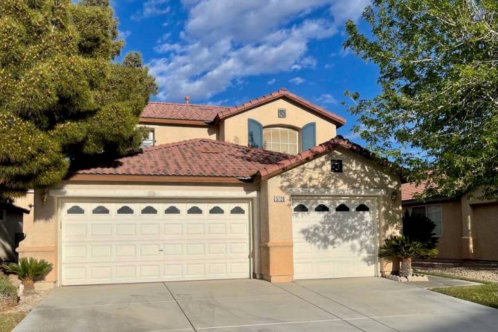 The front view of 5720 Deer Brush Court, North Las Vegas. (Kristy Pewitt)