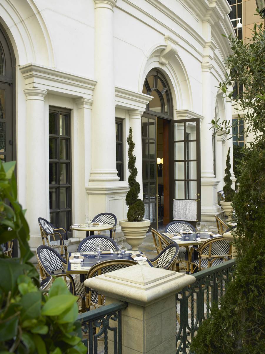 The patio at Bouchon at The Venetian. (Bouchon)