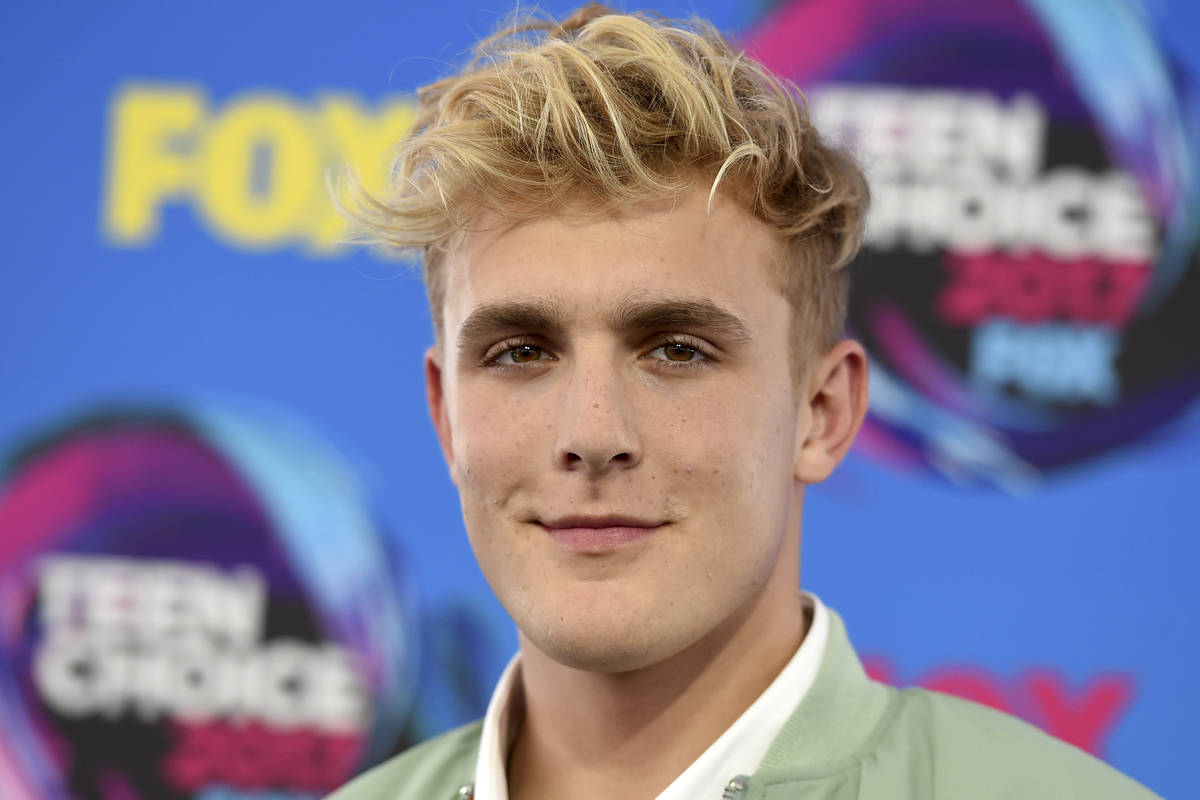 Internet personality Jake Paul arrives at the Teen Choice Awards in Los Angeles on Aug. 13, 201 ...