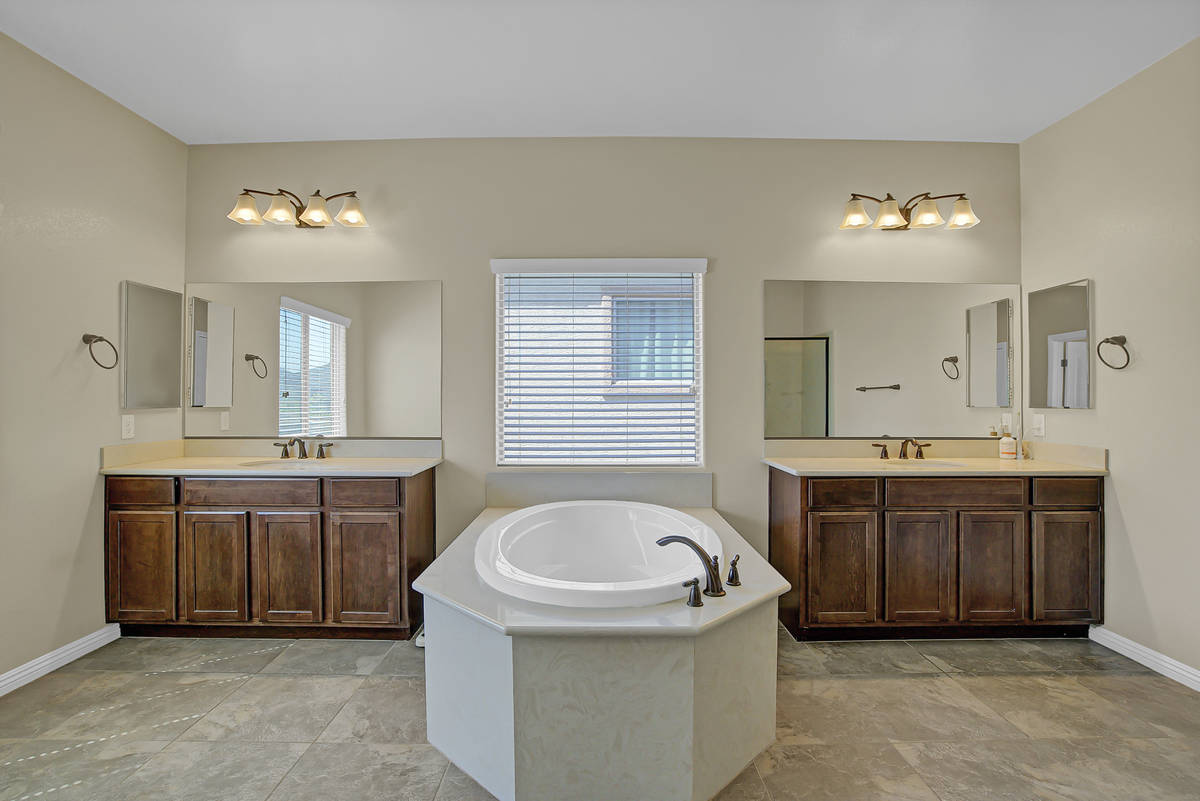 The primary bathroom at 837 Motherwell Ave. in Henderson (Casie and Derek Jolley)