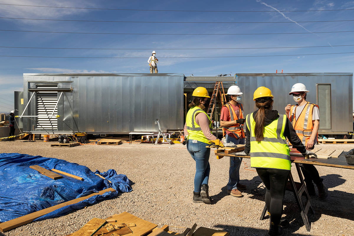 A team of about 40 UNLV architecture and engineering students won third place in the Department ...