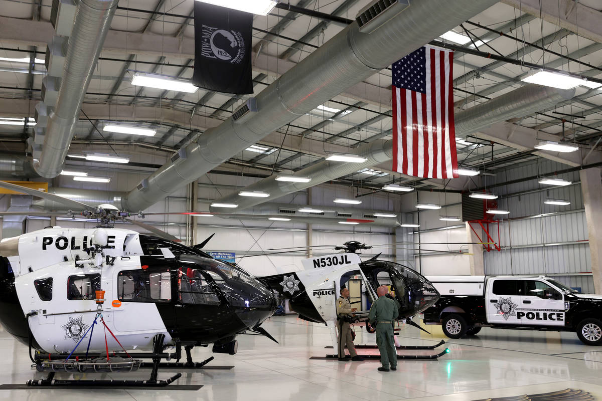 The Metropolitan Police Department Search and Rescue Air Support Unit air hanger at the North L ...
