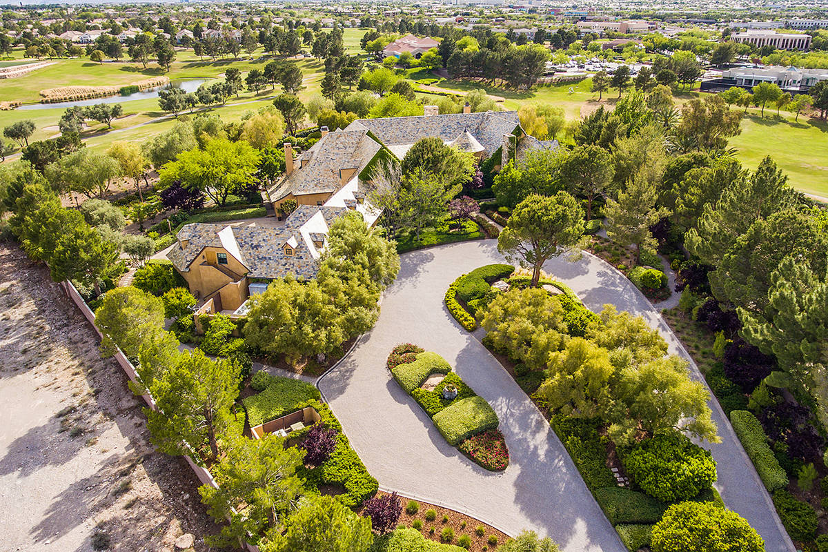 Lance Burton puts for sale in front of 4.49M castle mansion Las