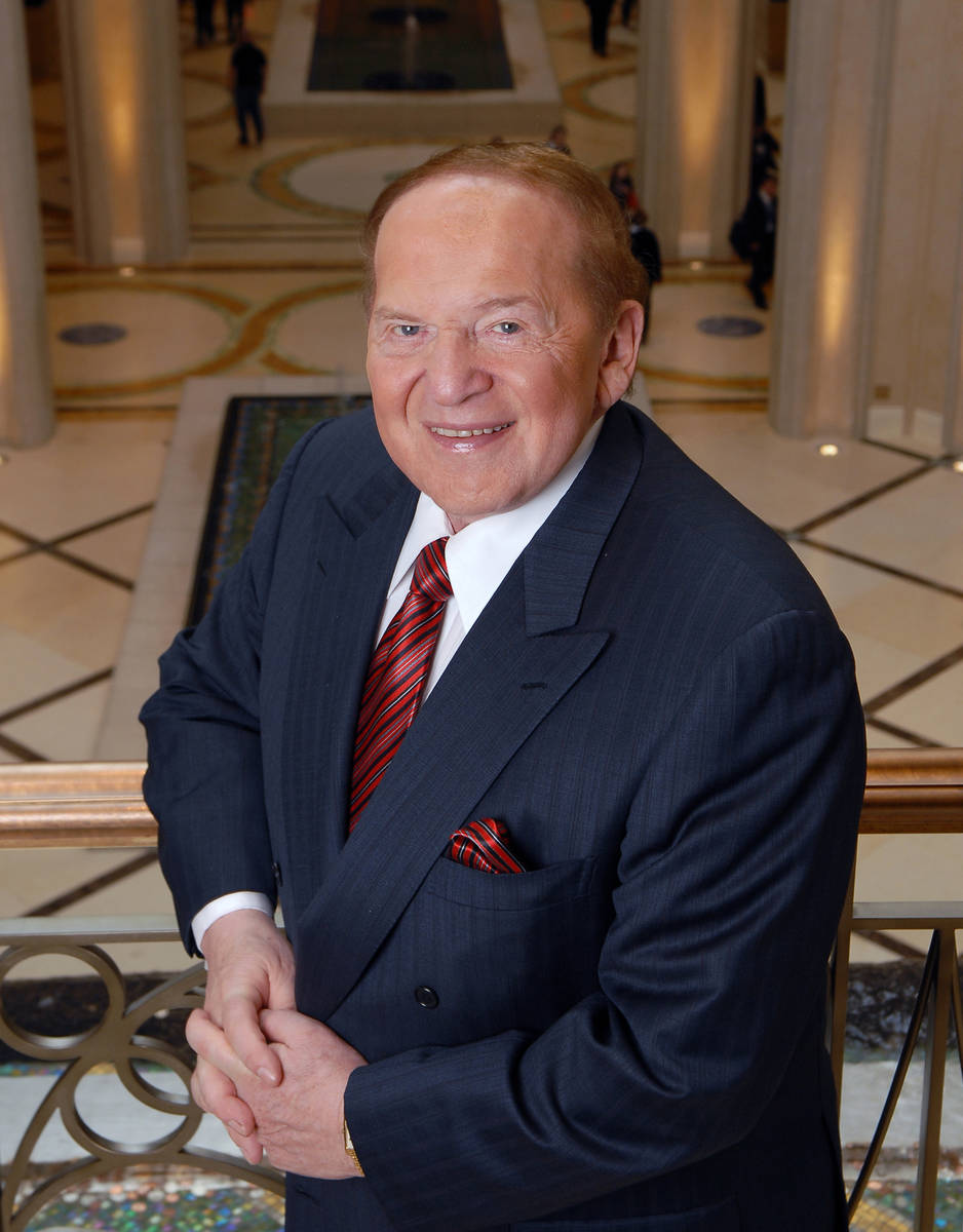 Las Vegas Sands Corp. Chairman and CEO Sheldon Adelson, shown at the Palazzo on Jan. 8, 2008, i ...