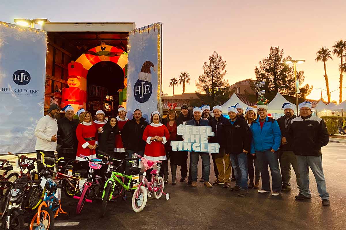 In December 2020, Helix Electric continued their partnership with the