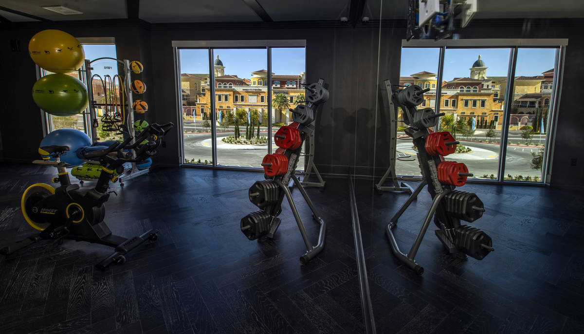 One of several exercise rooms located on the second floor in Elysian at Tivoli, a newly built a ...