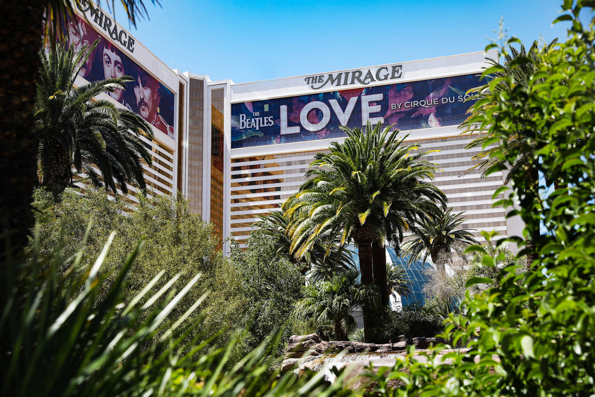 The Mirage on the Strip in Las Vegas, Monday, May 3, 2021. (Rachel Aston/Las Vegas Review-Journ ...