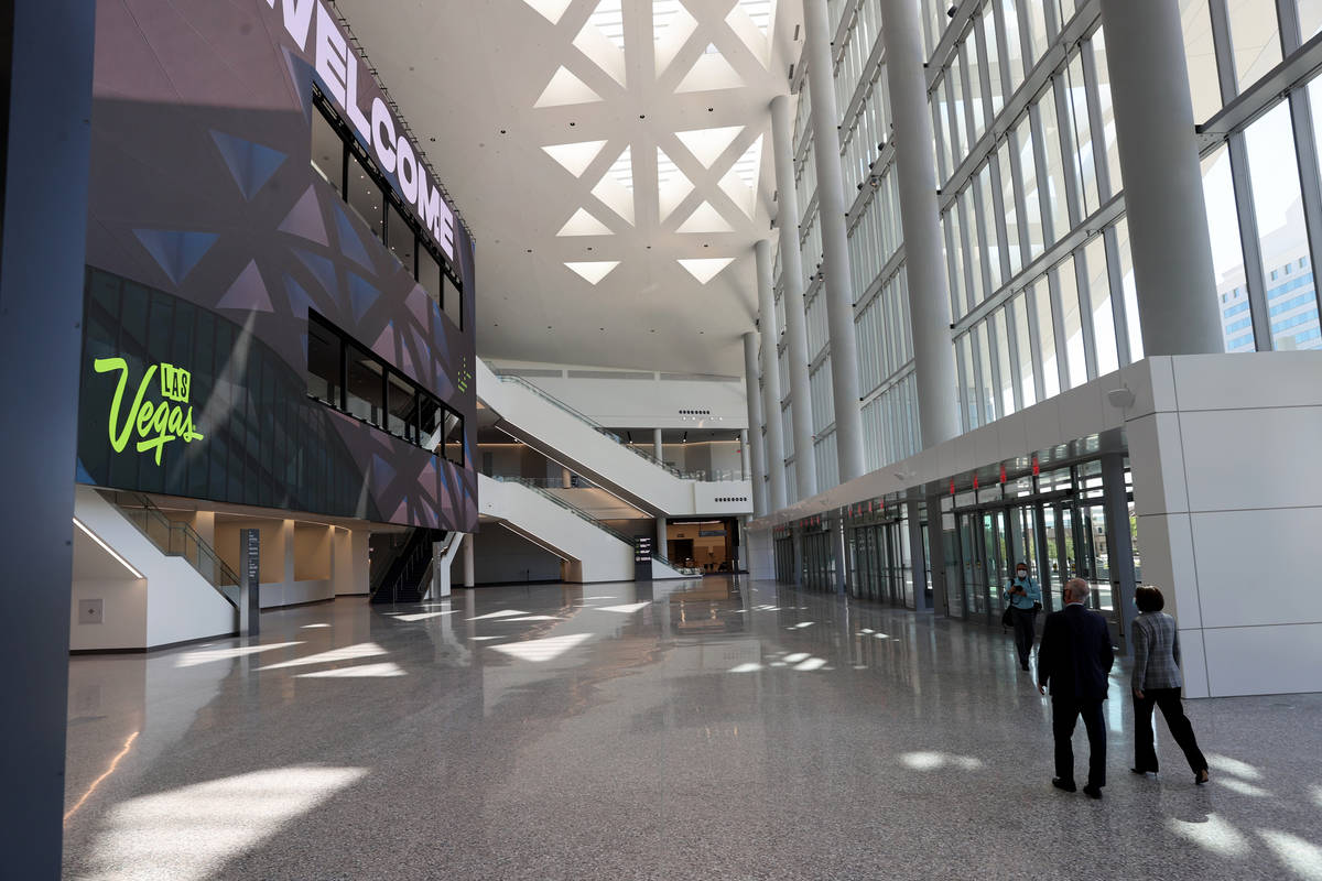 Sen. Catherine Cortez Masto, D-Nev., and Las Vegas Convention and Visitors Authority President ...