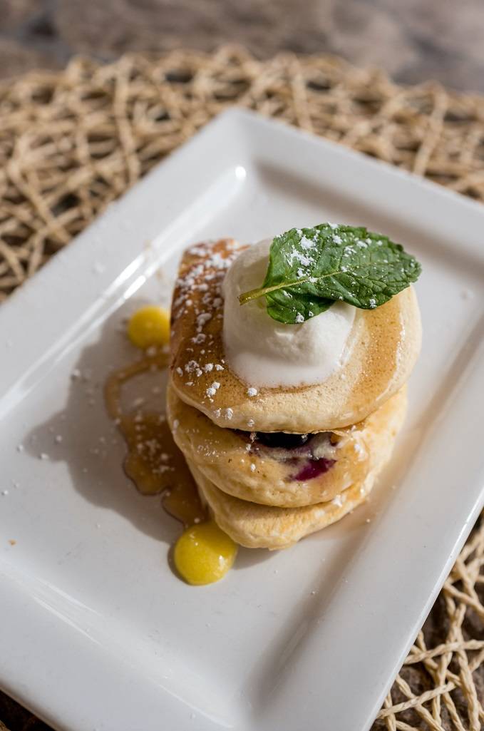 Blueberry-lemon pancakes at Reflection Bay. (Reflection Bay)