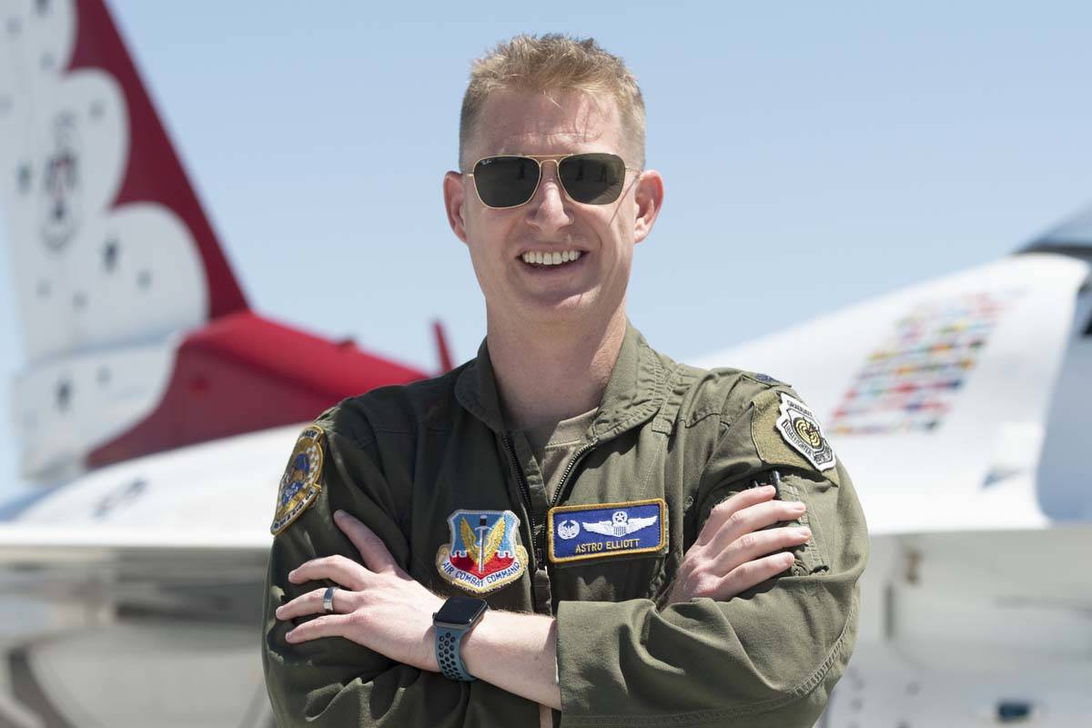 Lt. Col. Justin Elliott will lead the U.S. Air Force Thunderbirds for the 2022 and 202 ...
