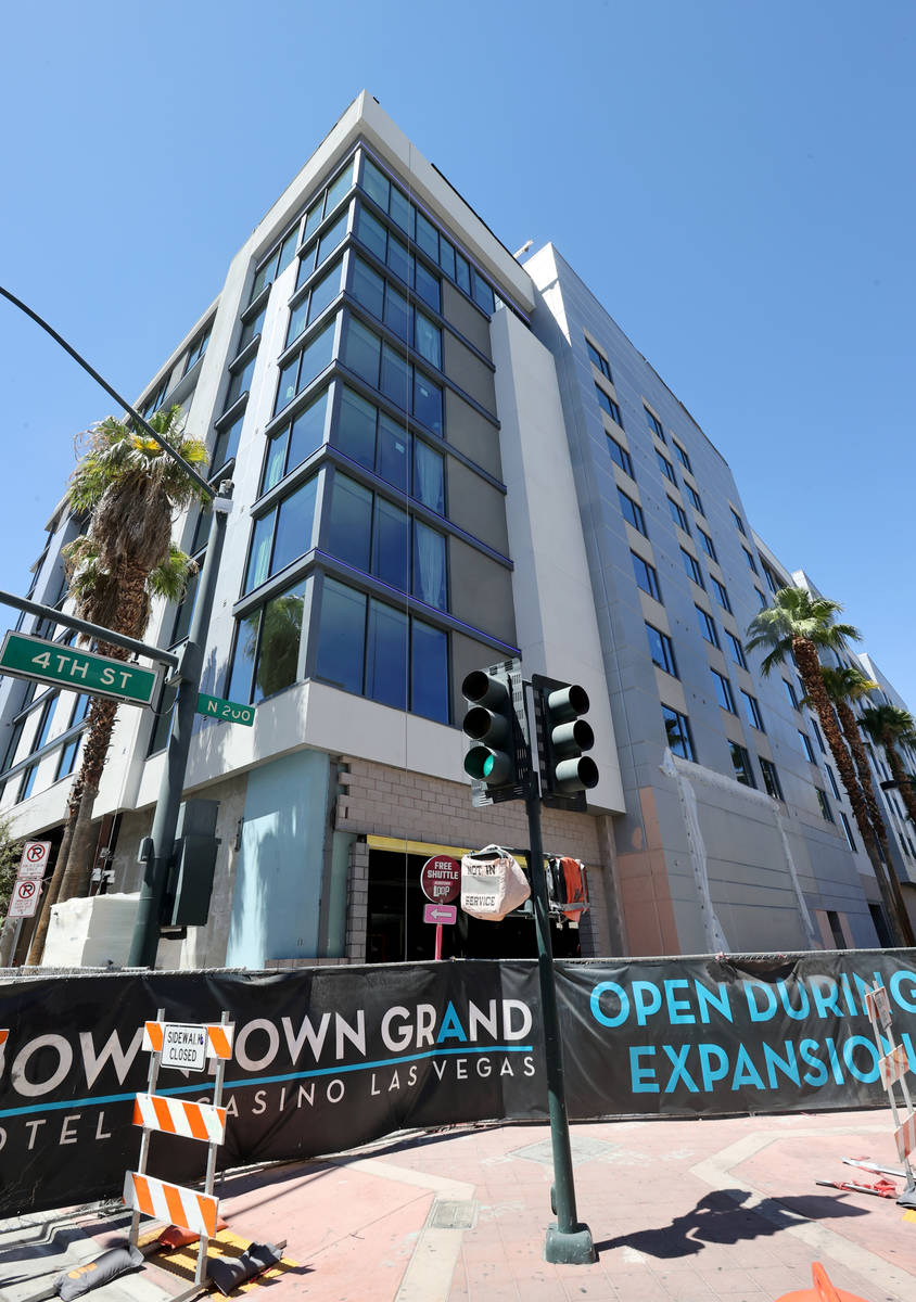 The Gallery Tower expansion at the Downtown Grand in Las Vegas on July 31, 2020. (K.M. Cannon/L ...